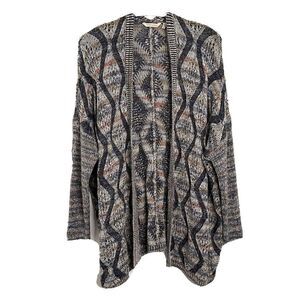 Soft surroundings wool oversized open cardigan
